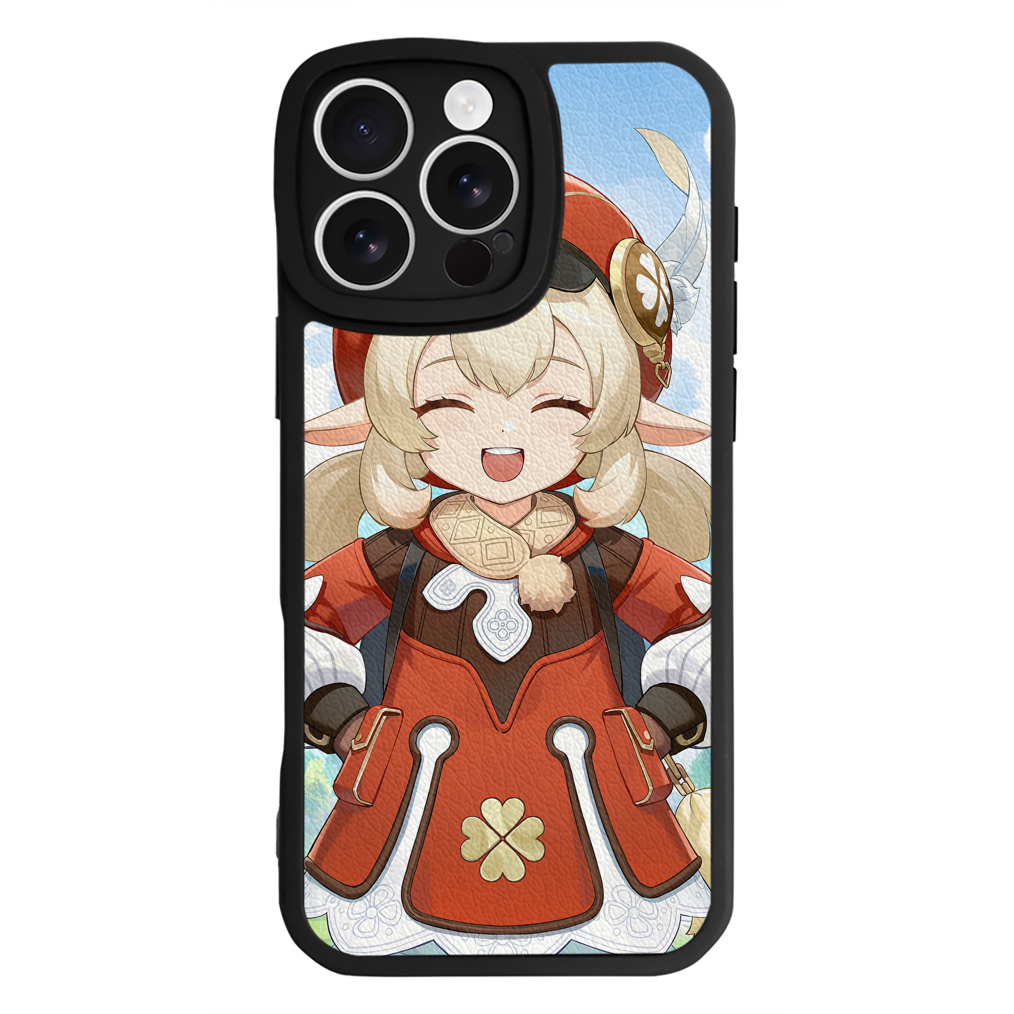 げんし神 genshin 【iPhone 16シリーズ対応】シリコンスマホケース（レザー調） 材質：シリコン